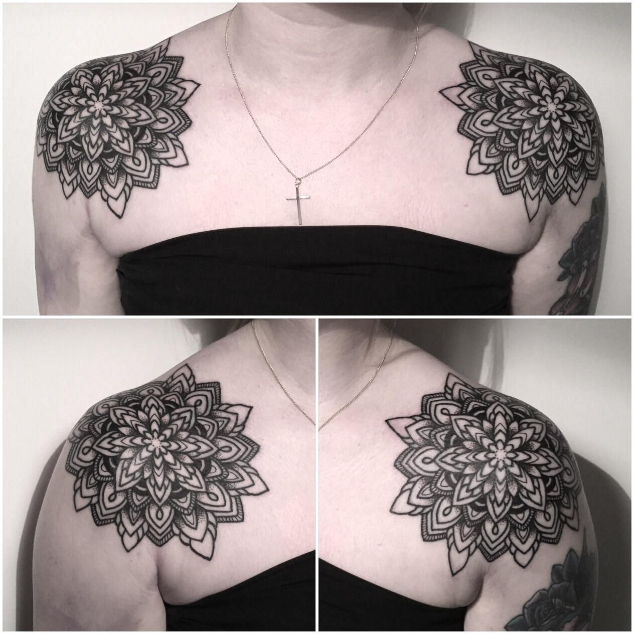 Shoulder Mandala Tattoos By Danny Charles At Cross Keys Tattoo Grantham