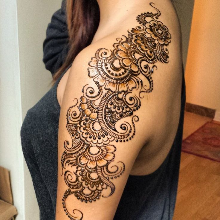 5 Simple Shoulder Henna Tattoo Designs for Beginners