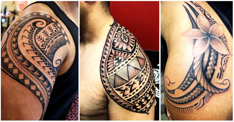 50 Striking Shoulder Tribal Tattoos for Men