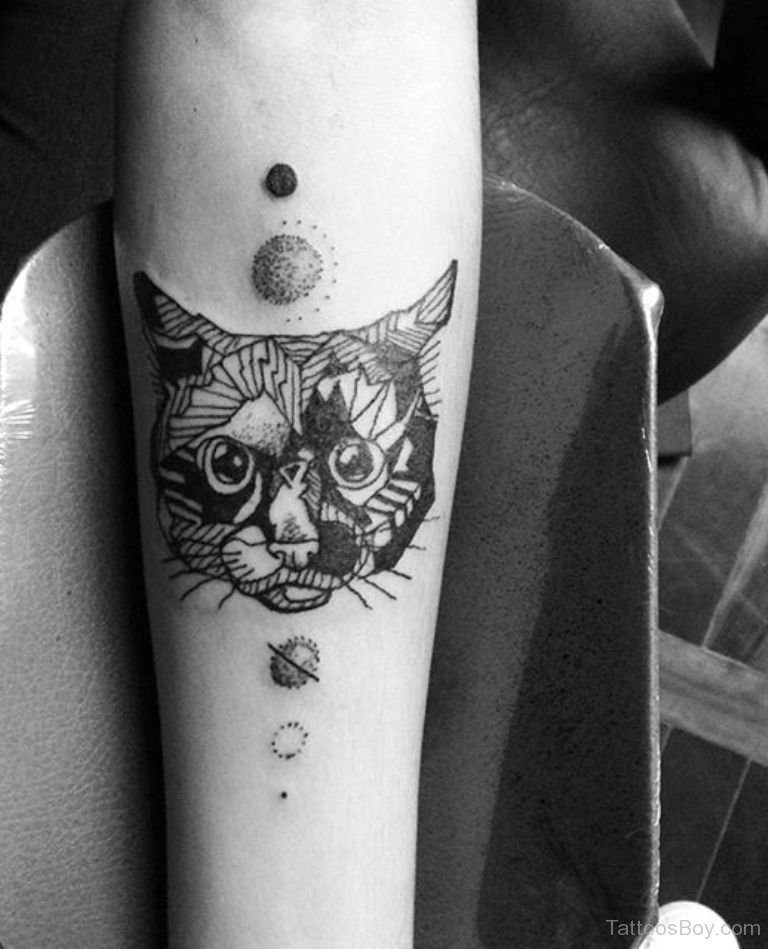 Simple Cat Face Tattoos