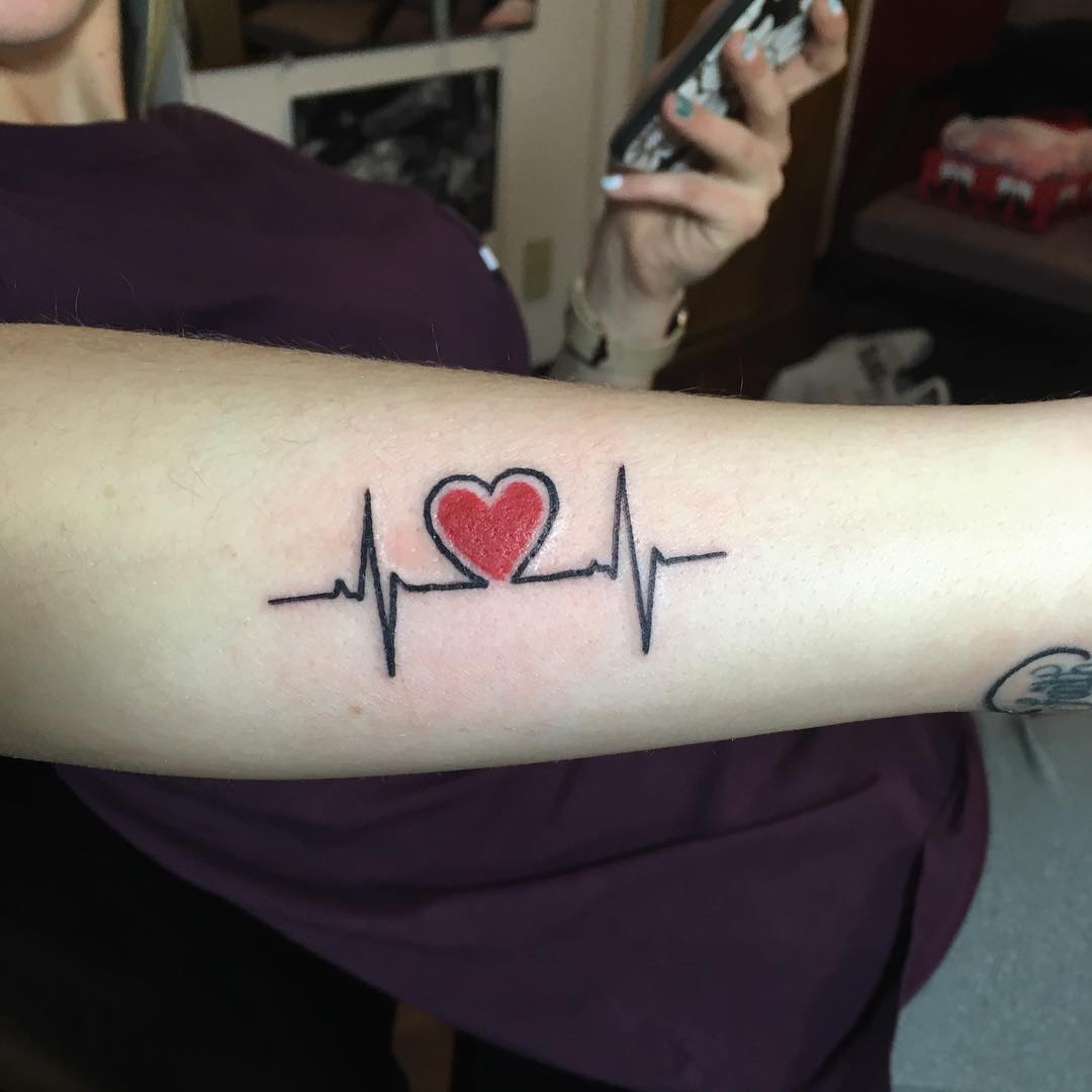 10 Simple Heartbeat Tattoo Designs You'll Love