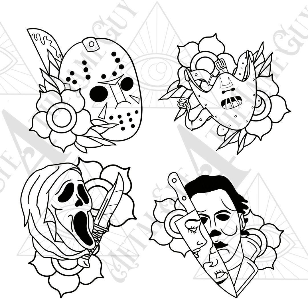 Simple Horror Tattoo Designs: Spooky Ink Ideas