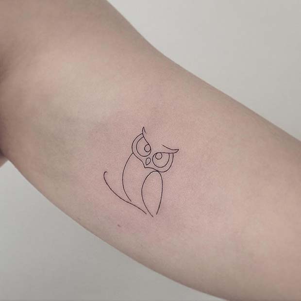 Simple Owl Tattoo Designs: Inspiration and Ideas