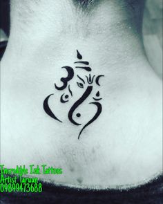 Simple Small Ganesha Tattoo On Wrist Download