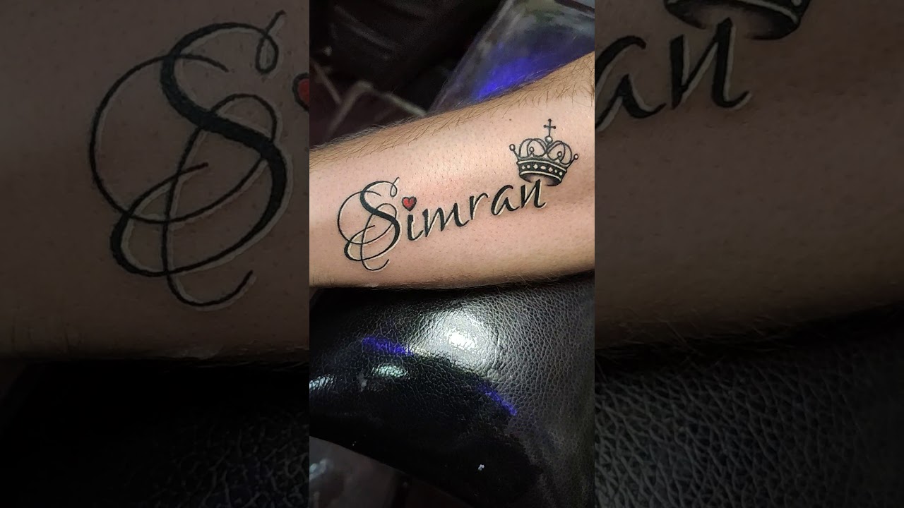 Simran Name Tattoo With Pen Youtube