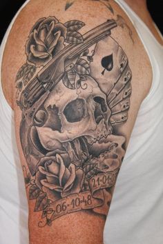 Skull And Gun By Jacob Tattooart On Deviantart