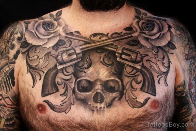 Skull And Gun Tattoos Designs Werohmedia