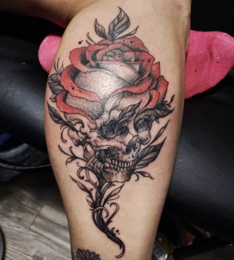 Skull And Rose Tattoo Ideas What Does It Symbolize