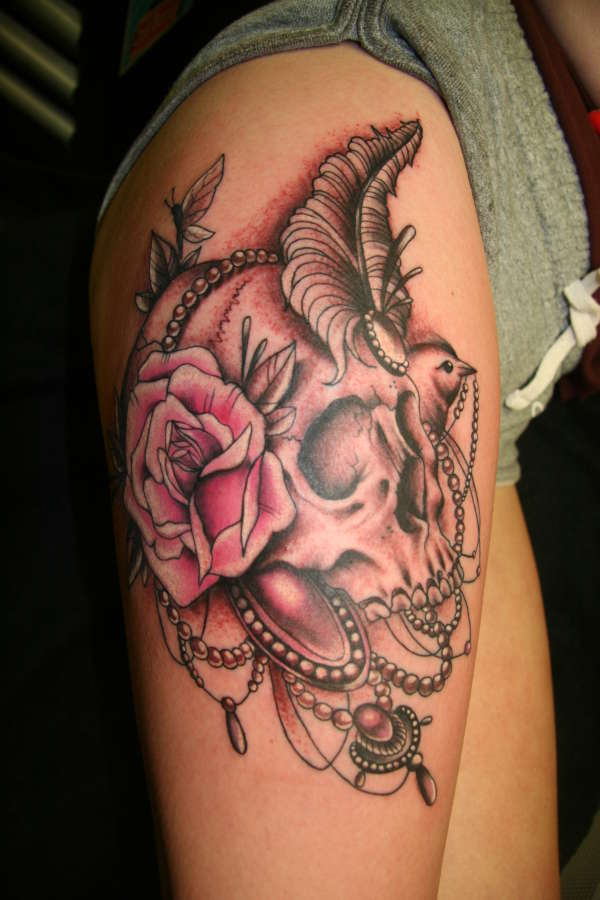 Skull And Roses Tattoos Designs Ideas And Meaning Tattoos For You