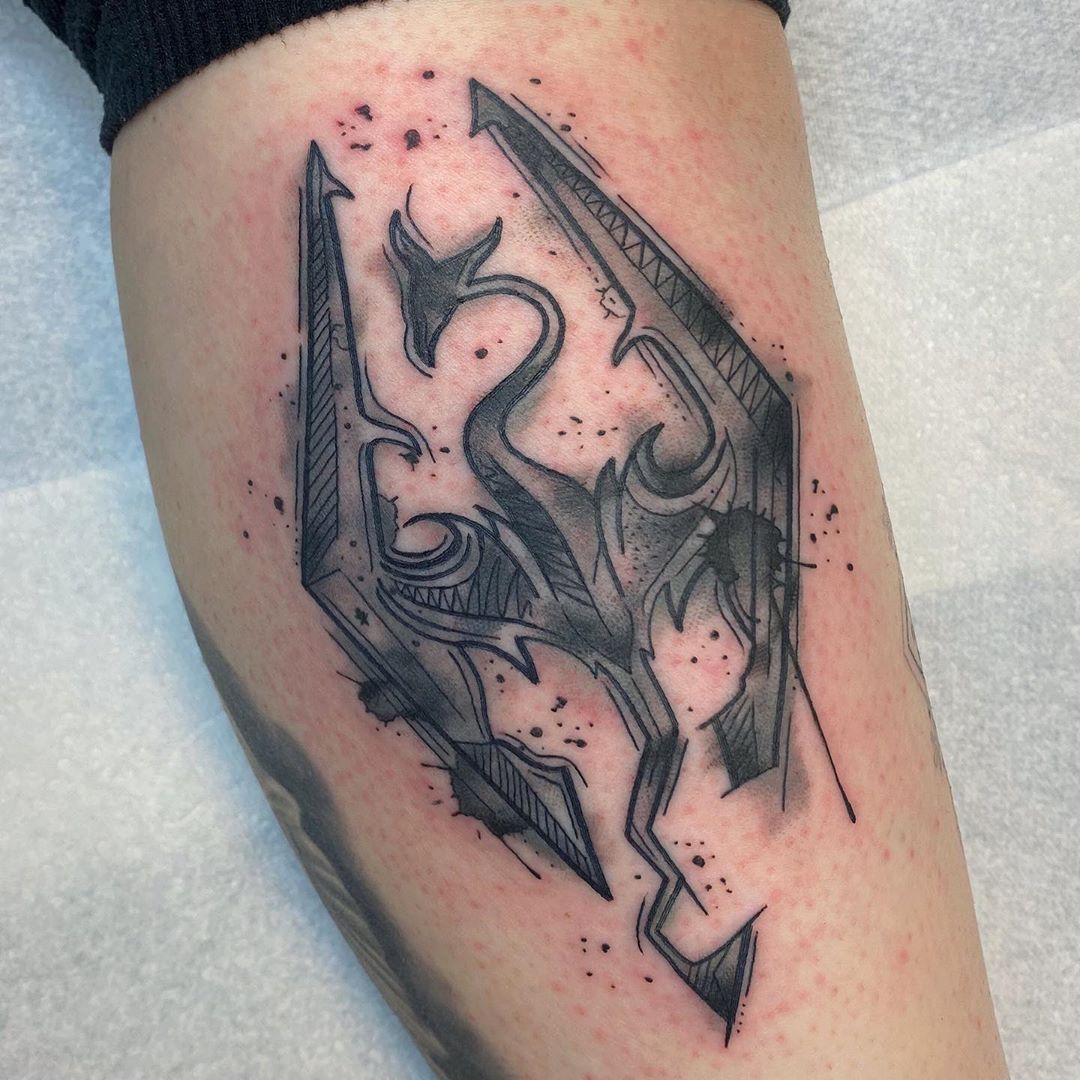 Skyrim Tattoo Ideas: Norse Designs for Fans