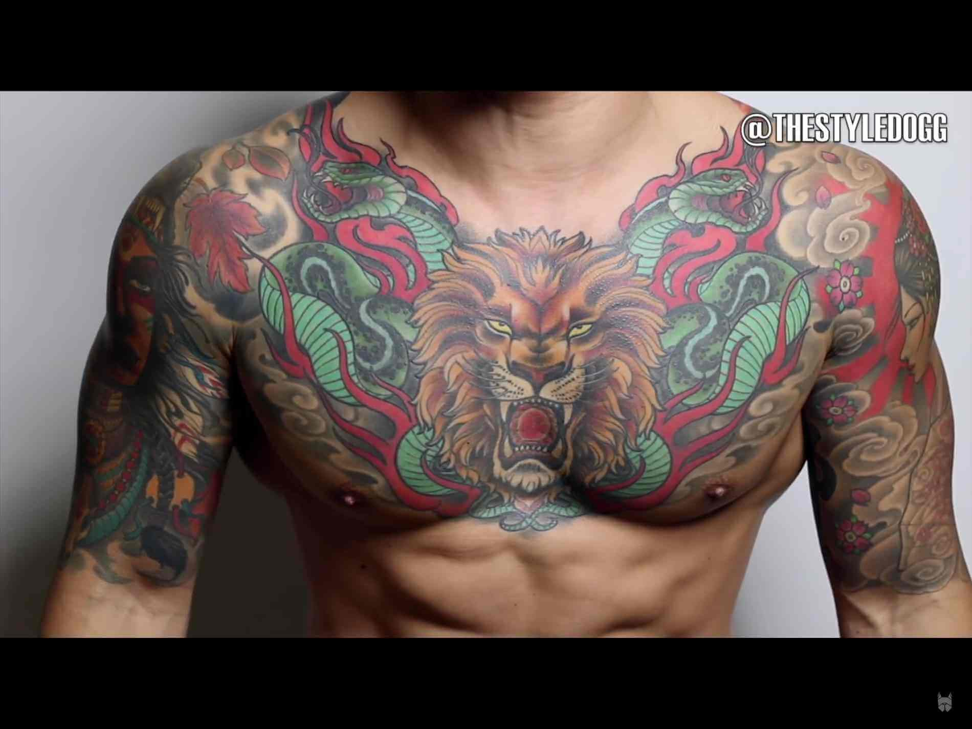 Explore Stunning Sleeve and Chest Tattoo Designs Here