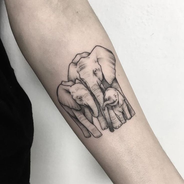 Small Elephant Tattoo For Female