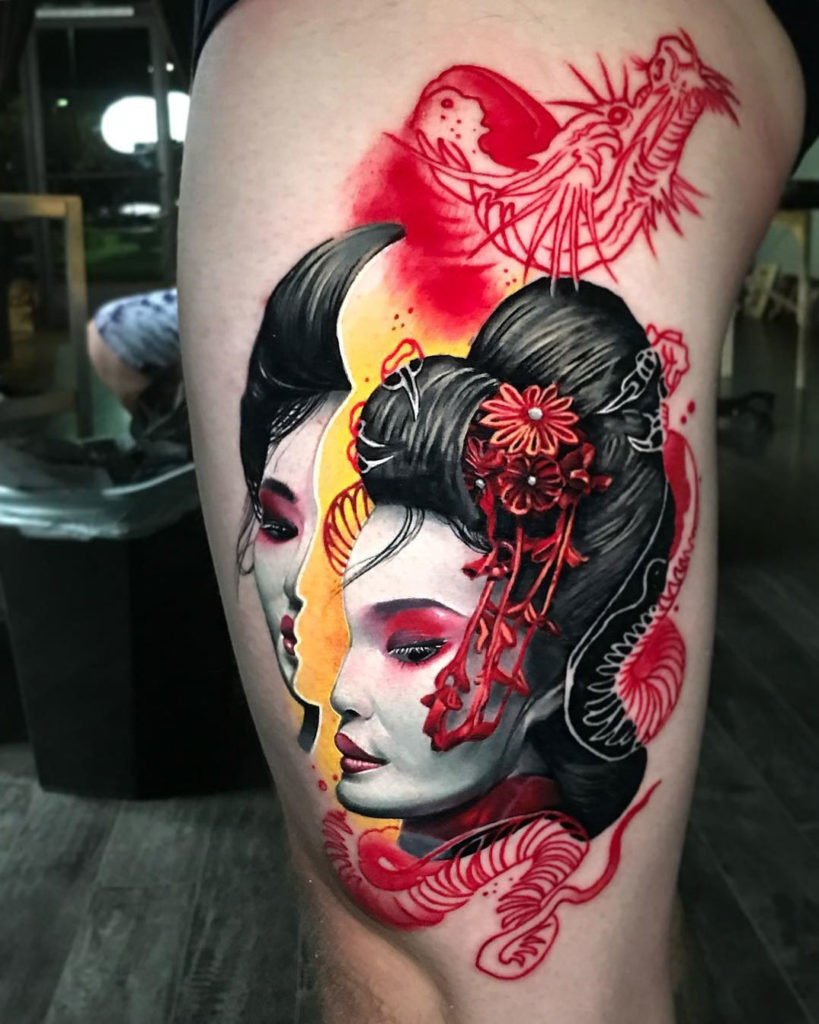 7 Charming Small Geisha Tattoo Ideas