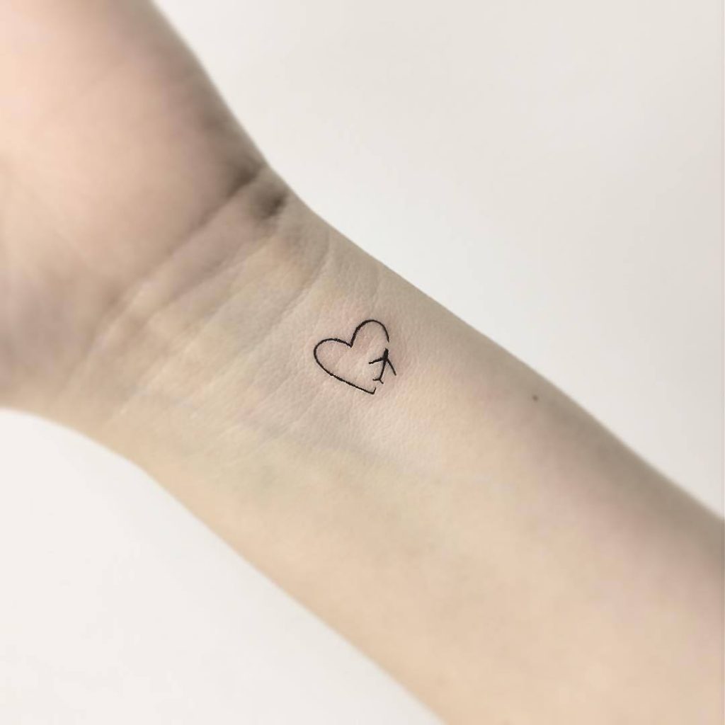 Small Heart Tattoos For Ladies