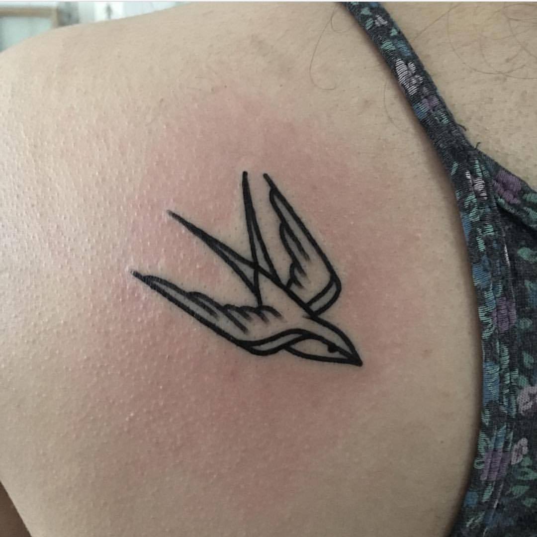 Small Swallow Tattoo By Matt Stopps Tattoogrid Net