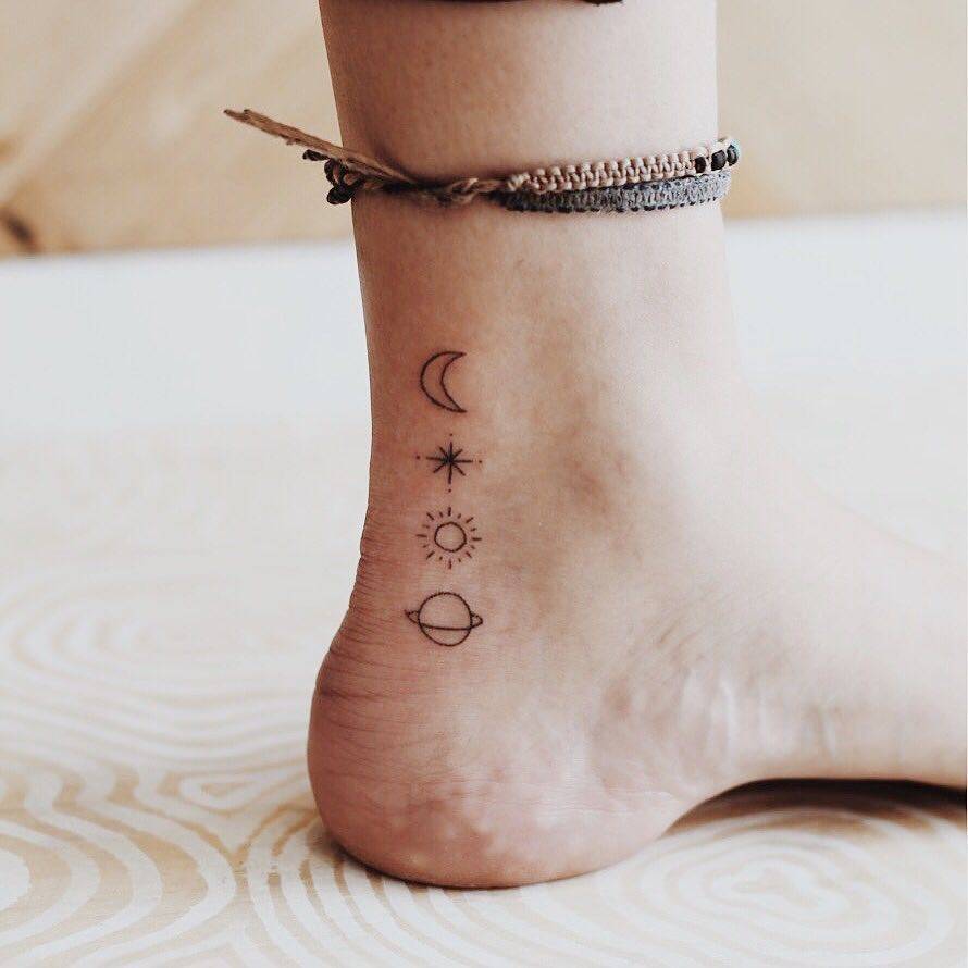 Small Tattoo Designs Planets And Stars