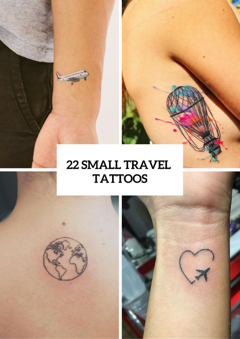 Small Travel Tattoos For Females