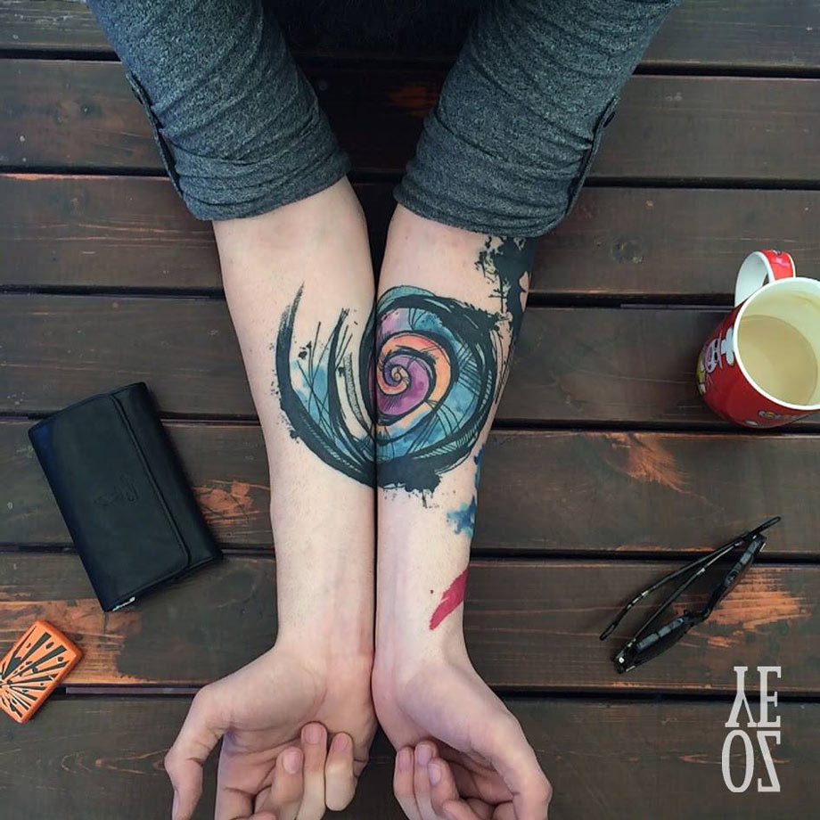 Spiral Tattoo By Martina