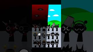 Sprunki Dudi Dam Dam Black Colour Characters Dancing Mod Sprunki