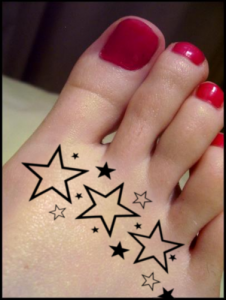 Star Foot Tattoos A One Most Popular Foot Tattoo Design