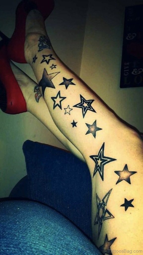 5 Stunning Star Leg Tattoo Designs to Inspire You