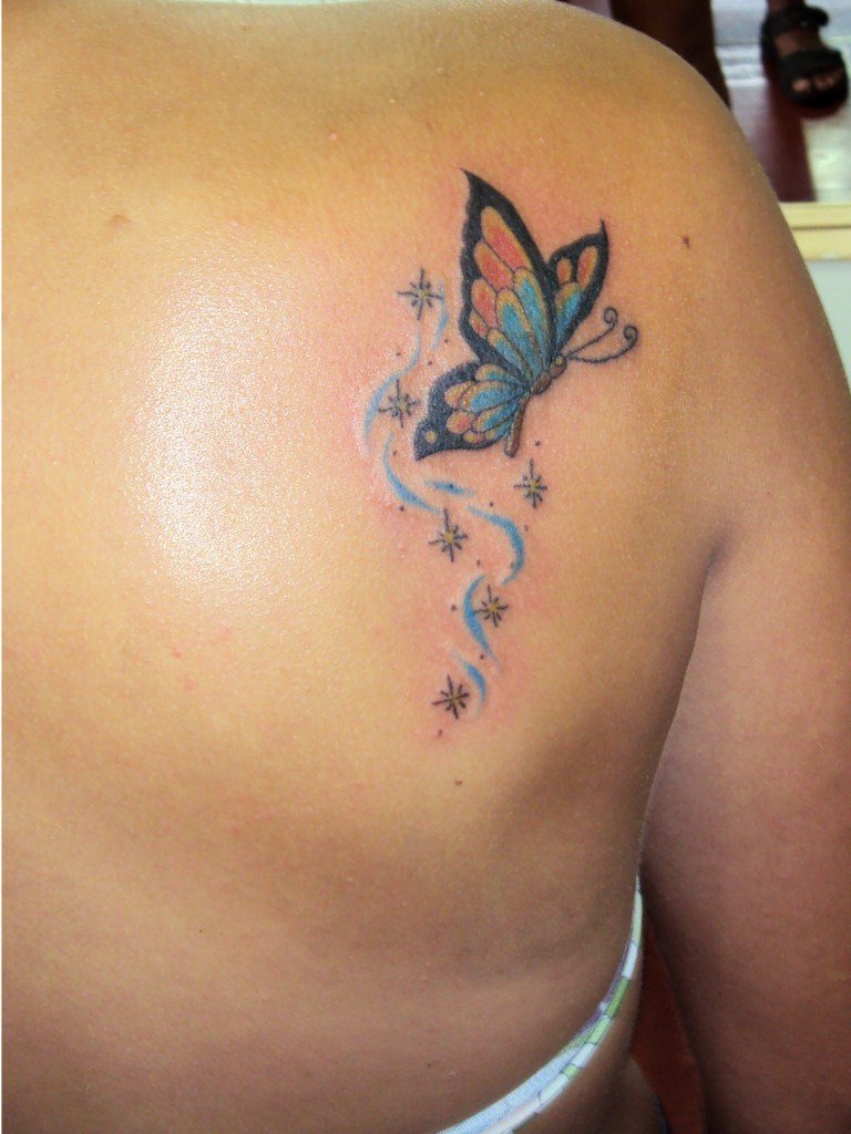 5 Stunning Stars with Butterfly Tattoo Ideas