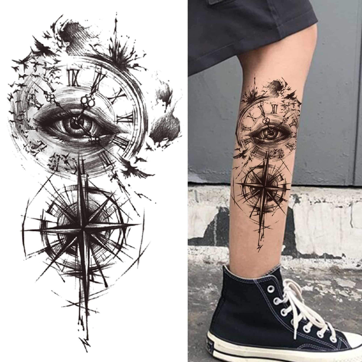 Steampunk Compass Tattoo Recherche Google Compass Tattoo Design