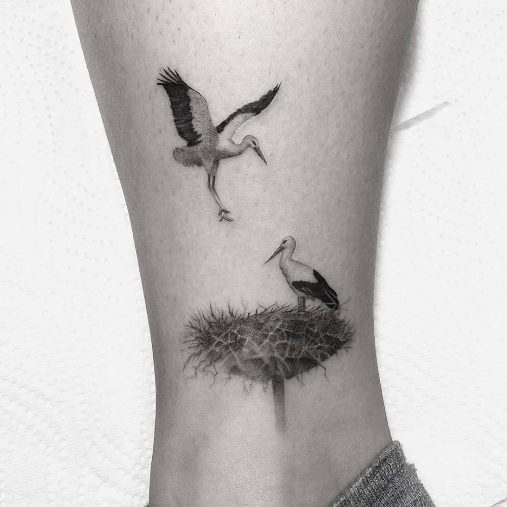 Stork Tattoo Designs And Meanings Tattoo Trends