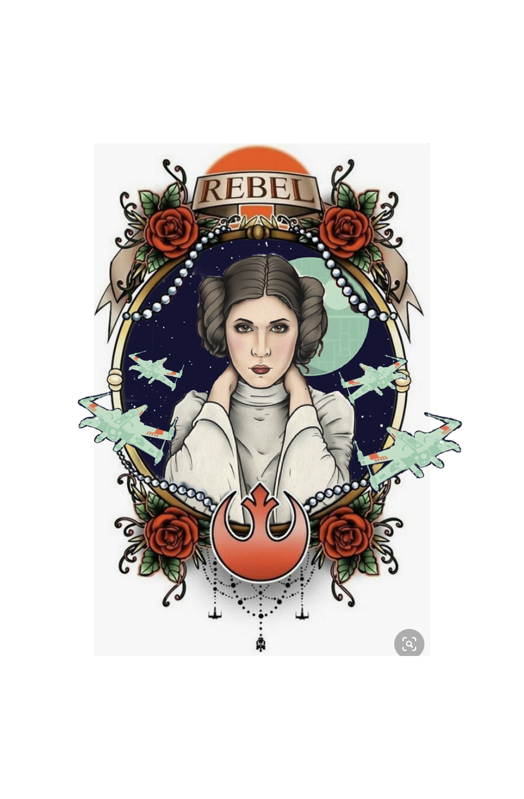 Stunning Star Wars Princess Leia Tattoo