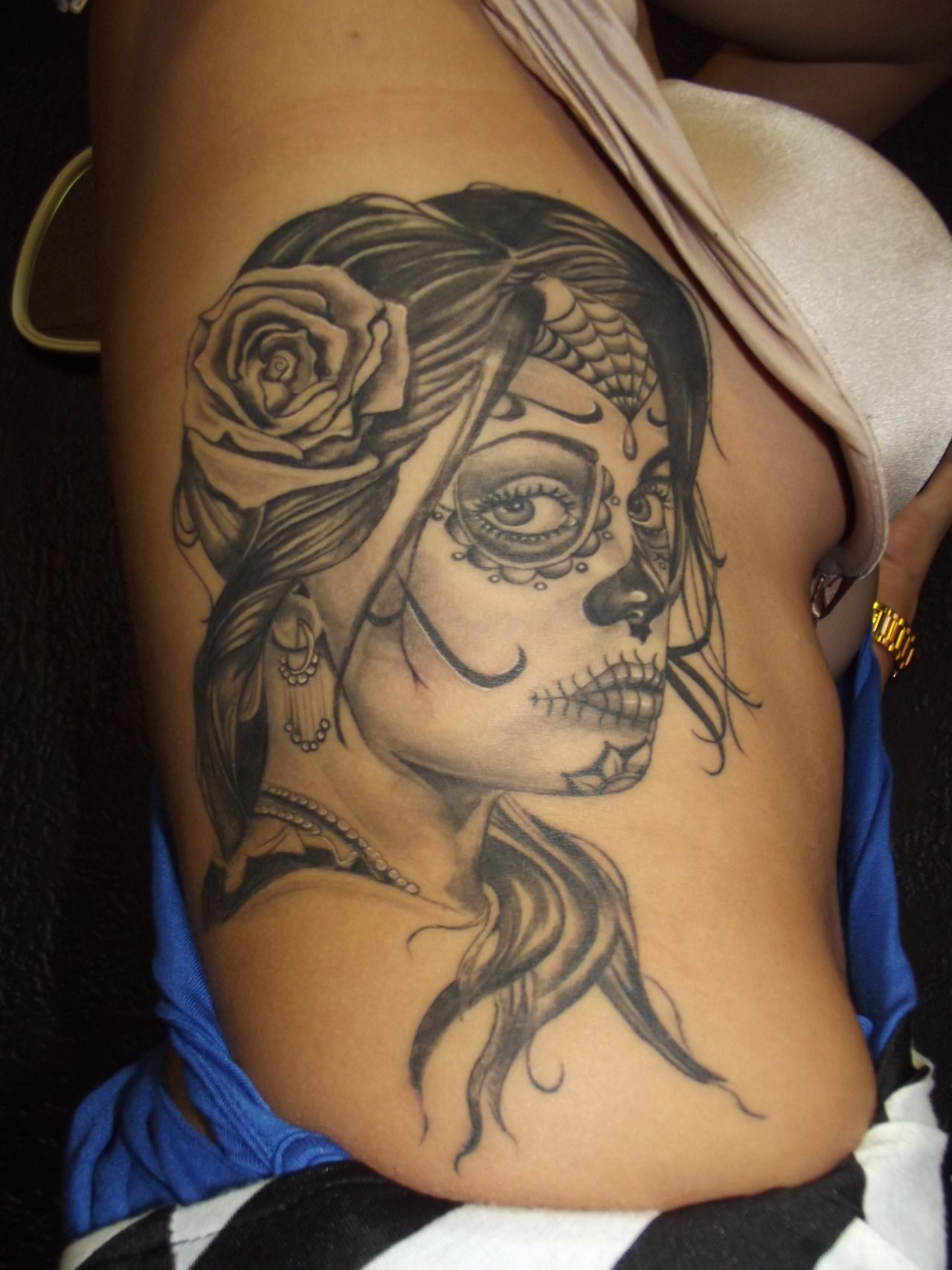 5 Stunning Sugar Skull Pin Up Tattoo Designs