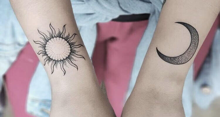 Sun And Moon Intertwined Tattoo Design 2 Sun Tattoo Designs Moon