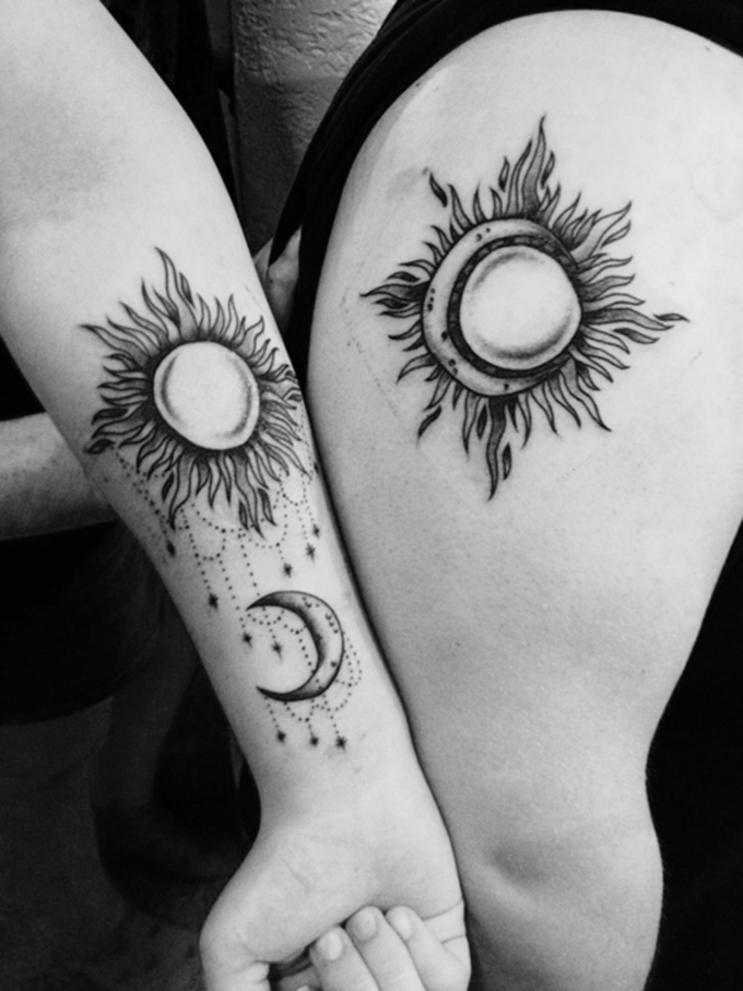 Sun And Moon Tattoos Designs And Ideas Tattoosera