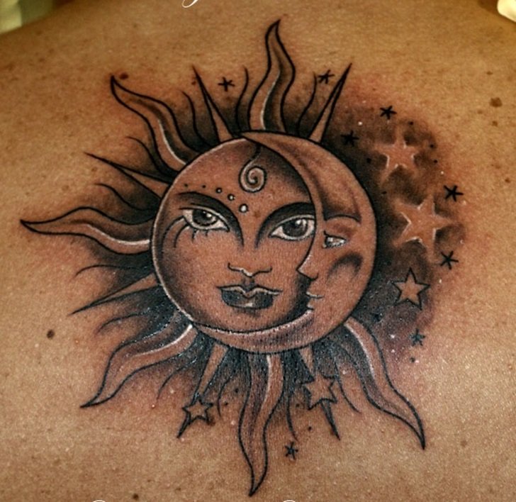 Sun And Moon Tattoos For Men Ideas And Designs