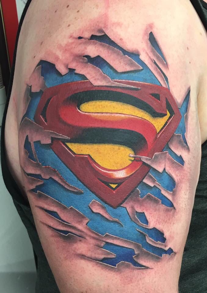 10 Iconic Superman Sleeve Tattoo Ideas