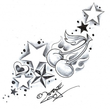 5 Stunning Swirls and Stars Tattoo Design Ideas