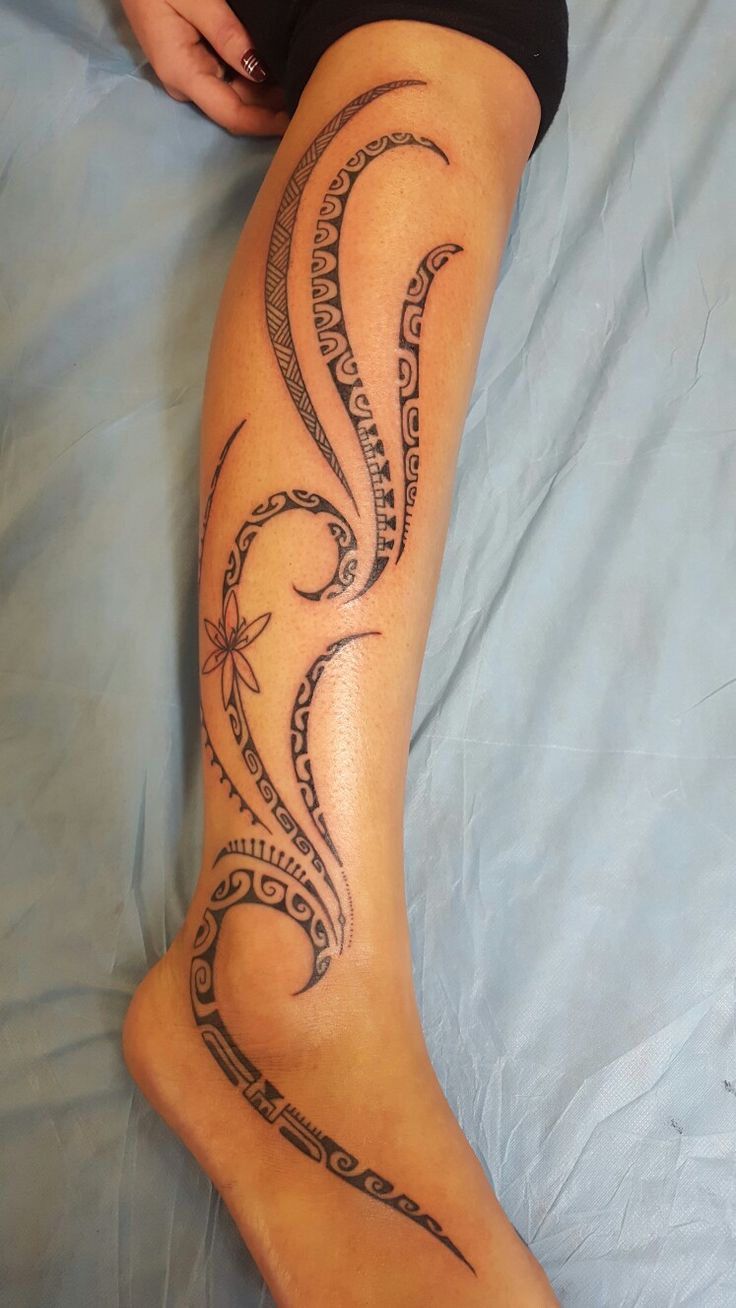 Tahitian Foot Tattoo Tribal Foot Tattoos Cute Foot Tattoos Tribal