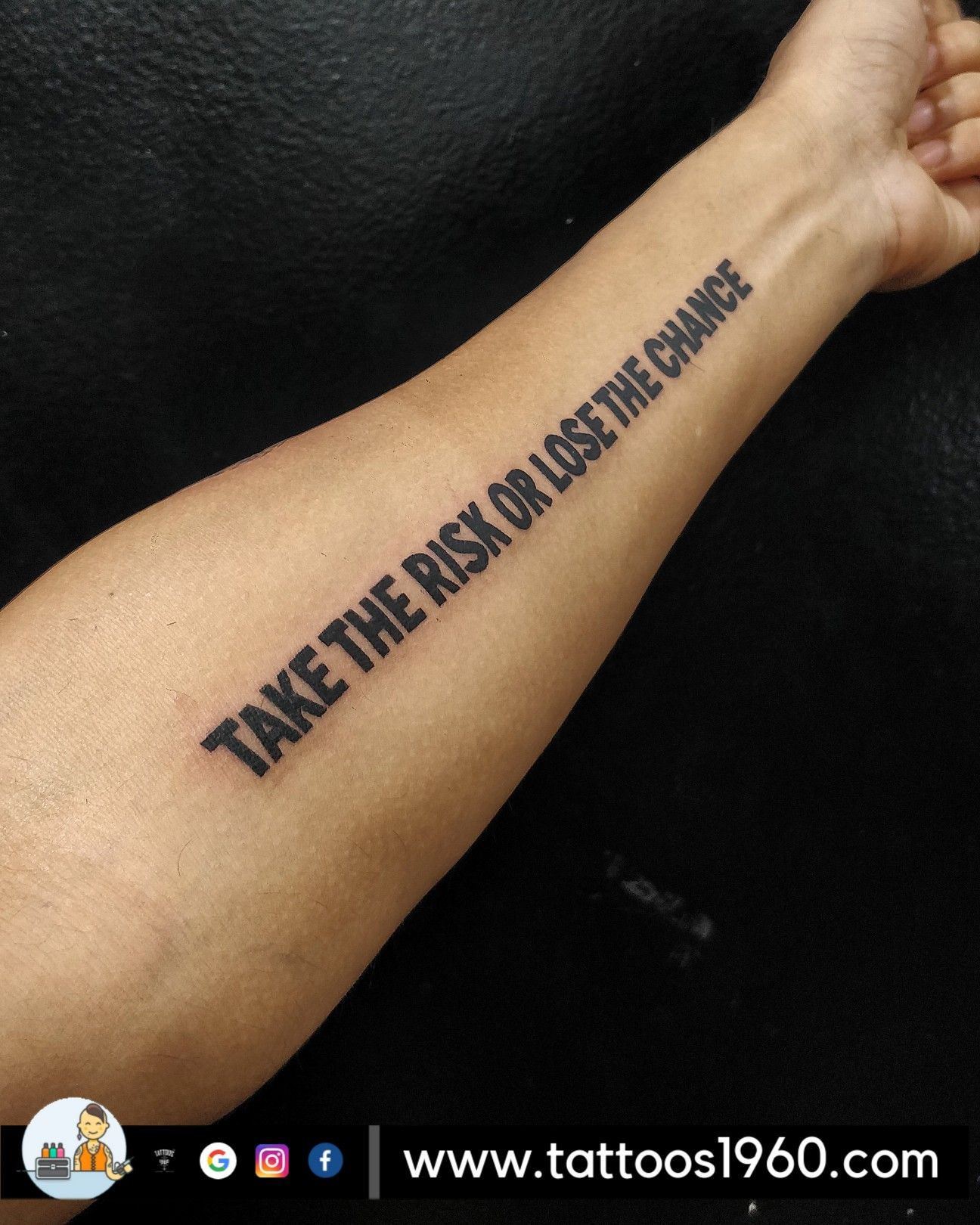 Take The Risk Quote Tattoo Simple Arm Tattoos Tiny Tattoos Tattoo