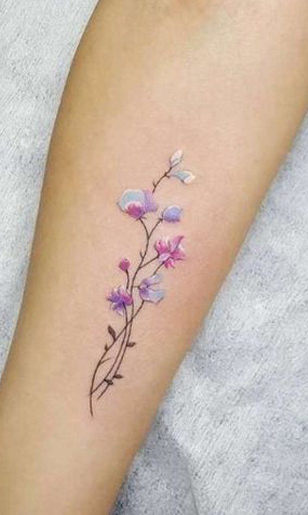 Tatoo Floral Floral Watercolor Tattoo Floral Tattoo Design Flower