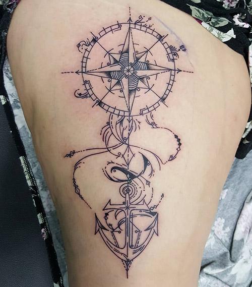 Anchor with Compass Tattoo: Discover the Powerful Meaning