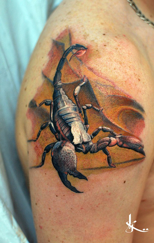 Tattoo Design Scorpion 3D Tattoo