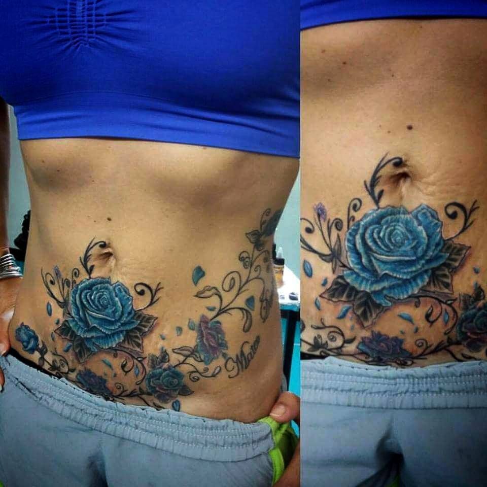 Cover Your Tummy Tuck Scar with Stunning Tattoo Designs