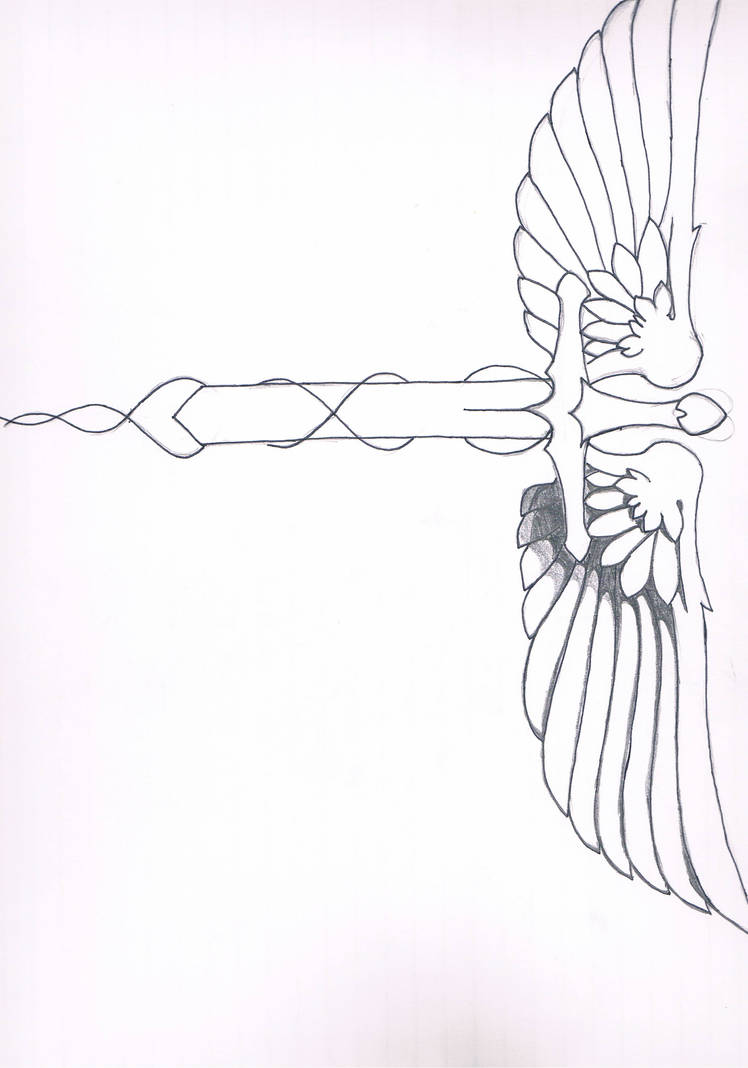 Tattoo Design Warrior Sword Wings By Watersiren2609 On Deviantart