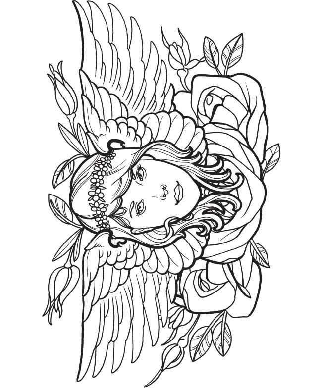 Tattoo Designs Coloring Book-10