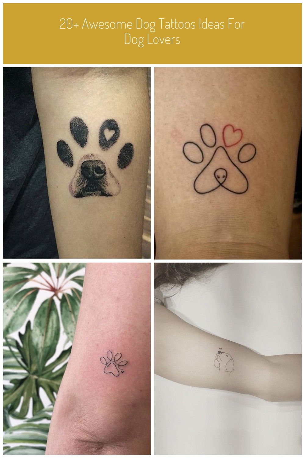 10 Perfect Tattoo Ideas for Dog Lovers