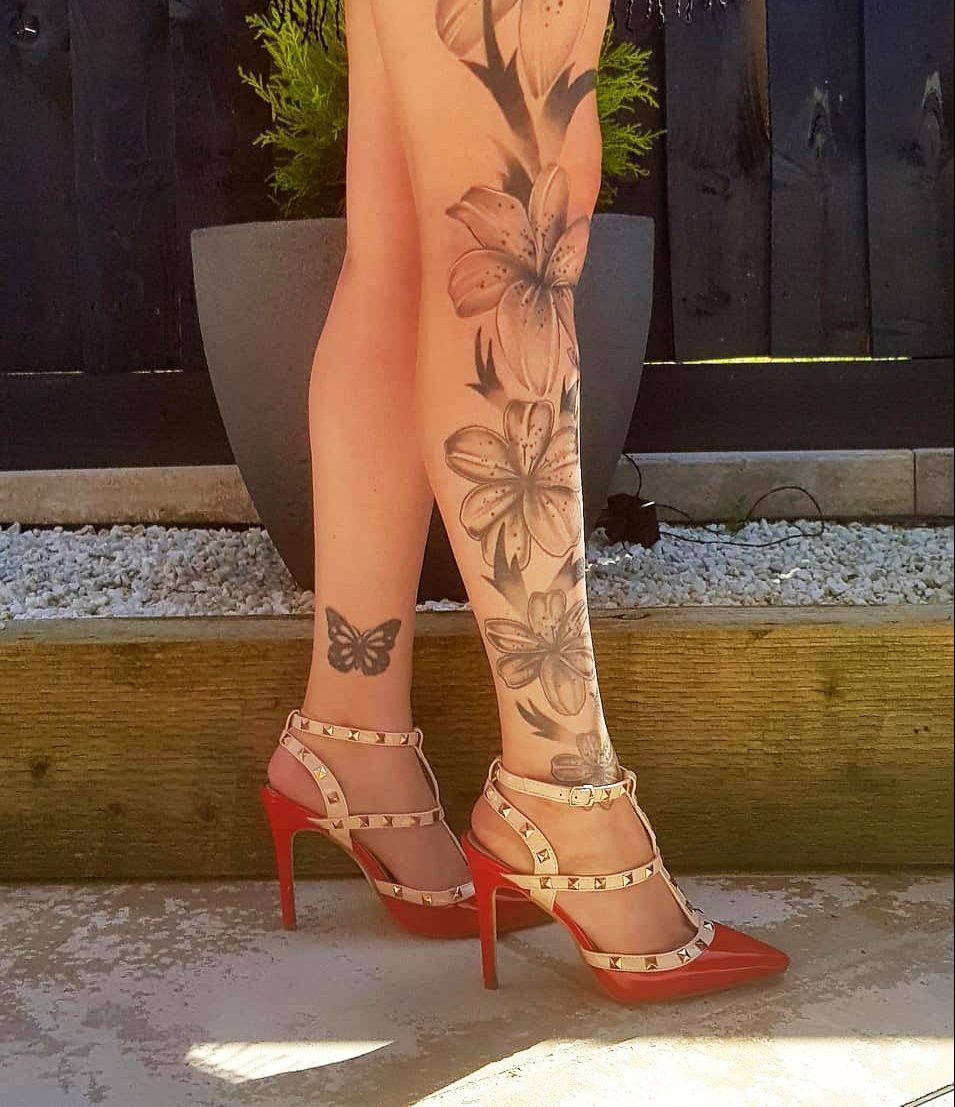 Lower Leg Tattoos: Elegant Designs for Women