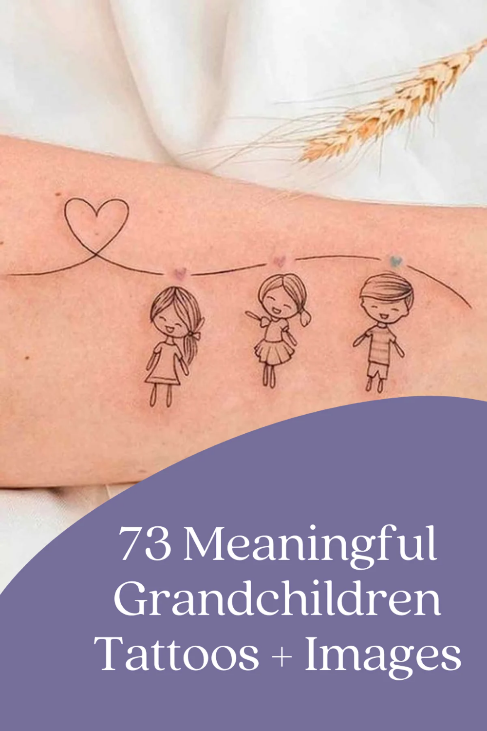 10 Unique Tattoo Designs Featuring Grandchildren's Names