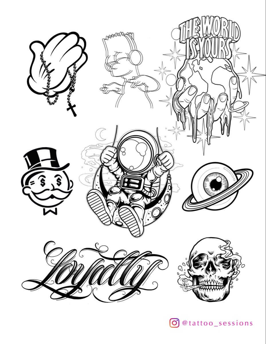 Tattoo Flash Design Sheets