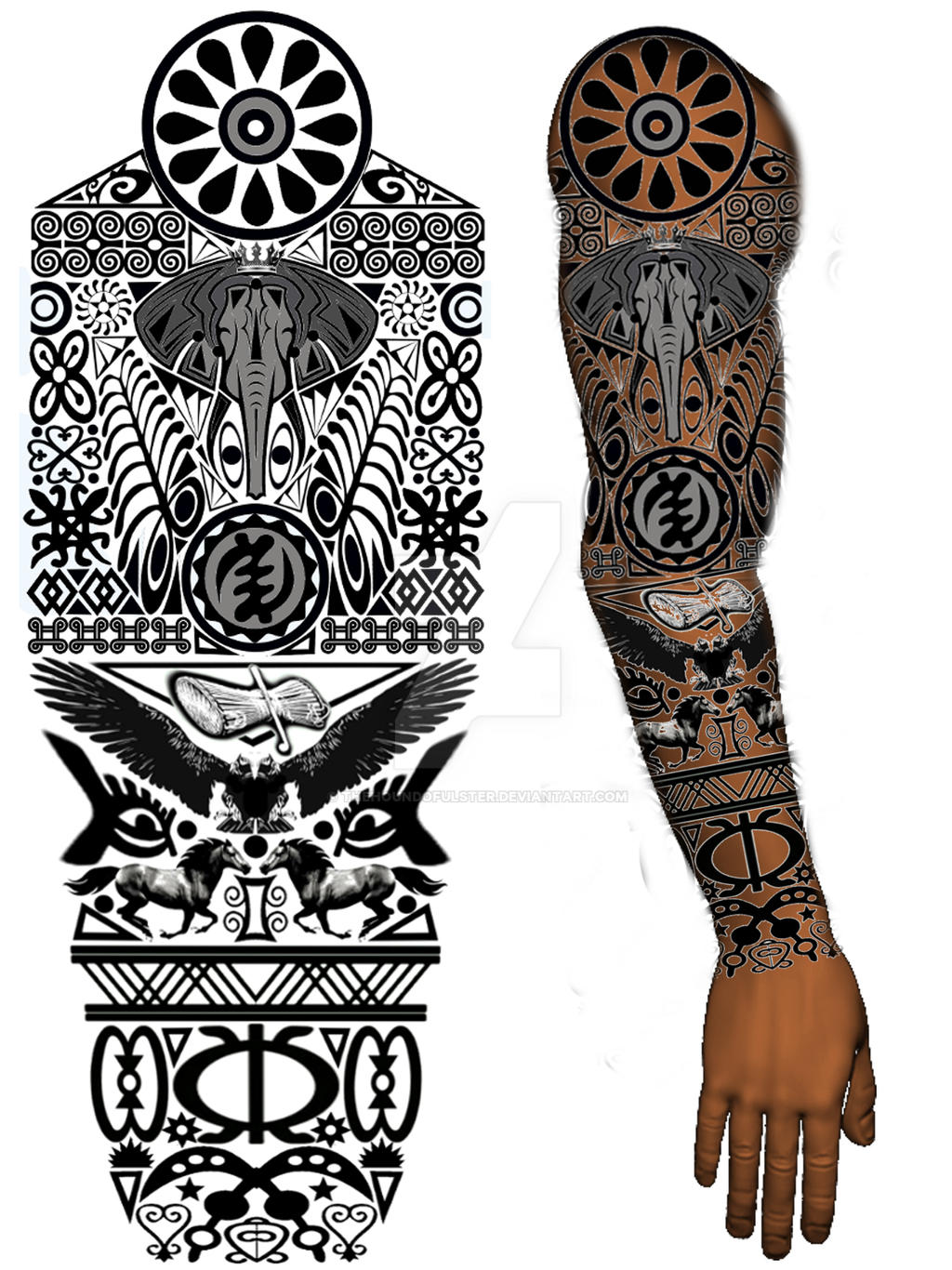 Tattoo Right Arm African Sleeve Tattoo African Tribal Tattoos