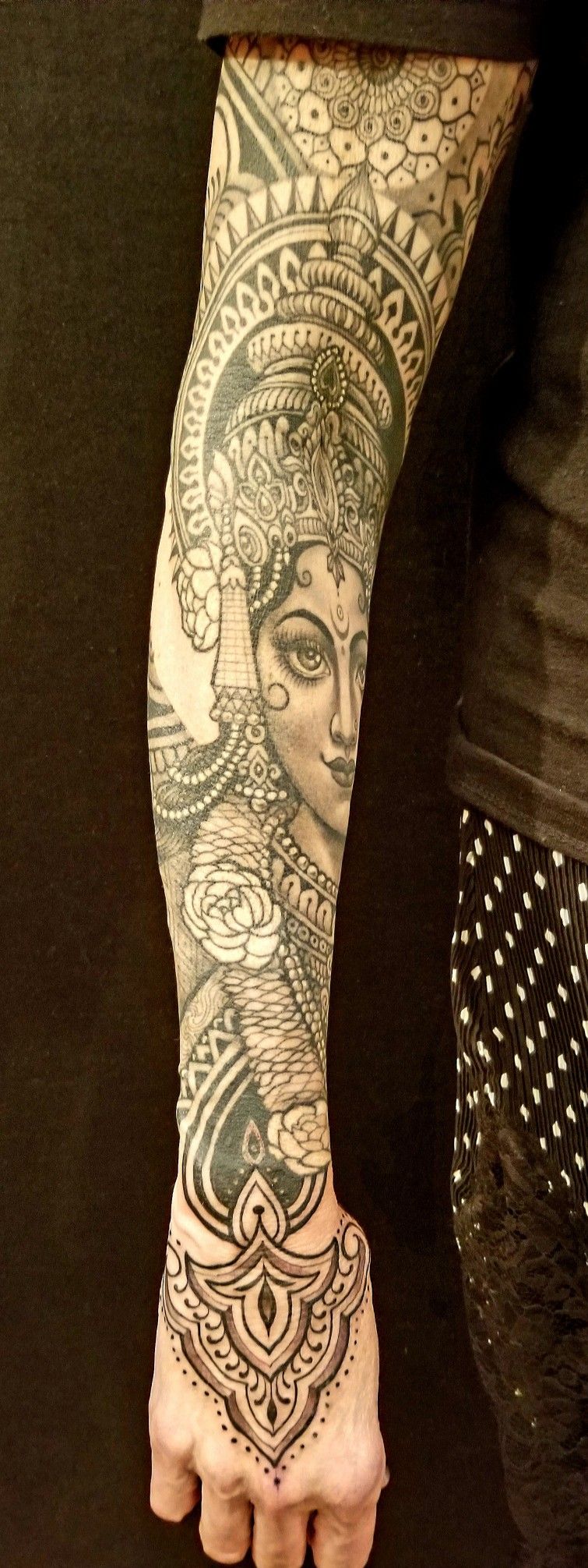 Tattoo Saraswati By Anderson Luna Saved Tattoo In Brooklyn Ny