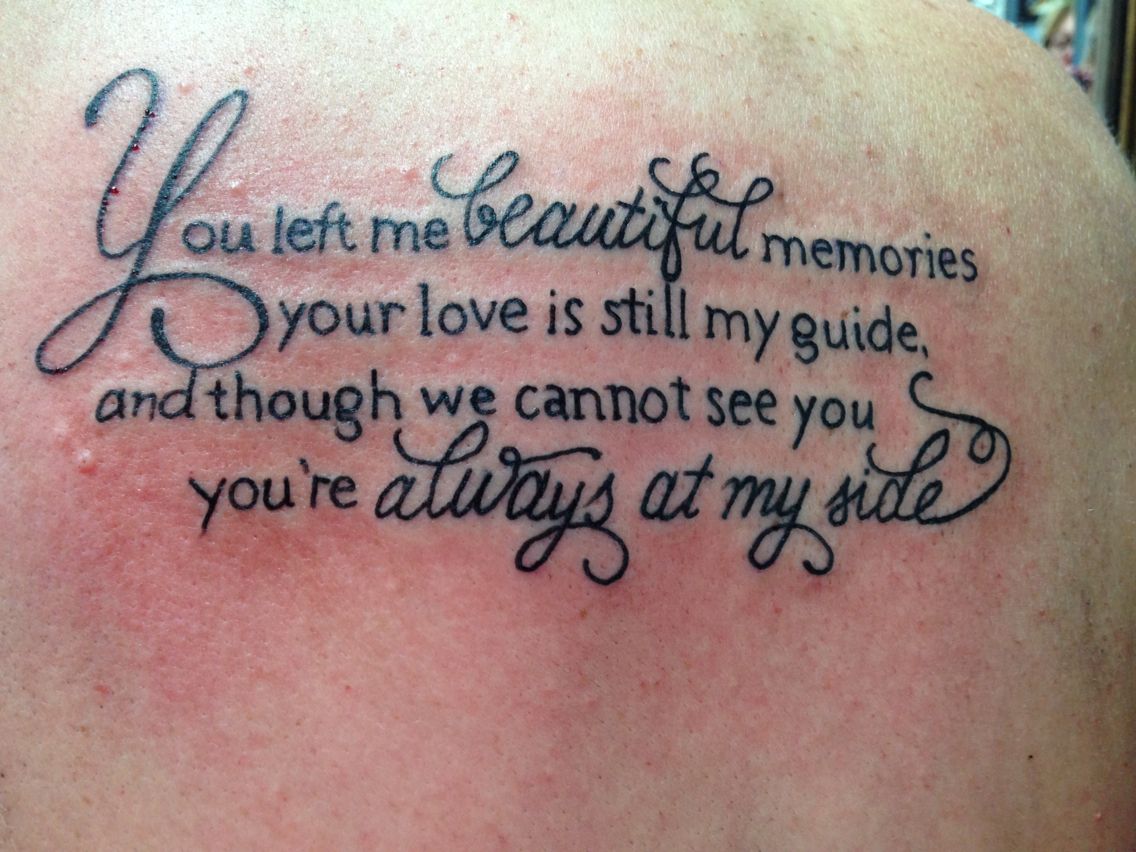 Tattoos In Memory Of Loved Ones